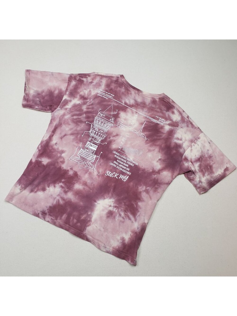 Suck-My (Brand) Red/White Tie Dyed Perfect Nonsense T-Shirt Sz XL EX RARE!!!